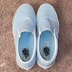 Vans slip-on Blue Fox Checking size 9.5